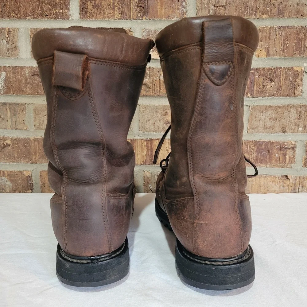 Wolverine Mens 9.5 D Brown Leather Gore-Tex Thinsulate Logger Boots 81505495